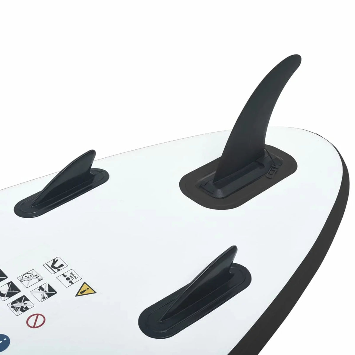 White OWSOO and Black Inflatable Set Board Paddle