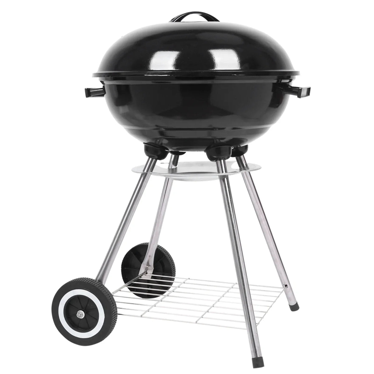 Charcoal on Storage Grill Area, Grill Steel w/ Cooking Wheels, Grill Camping inch with Grate 18 exterior BBQ