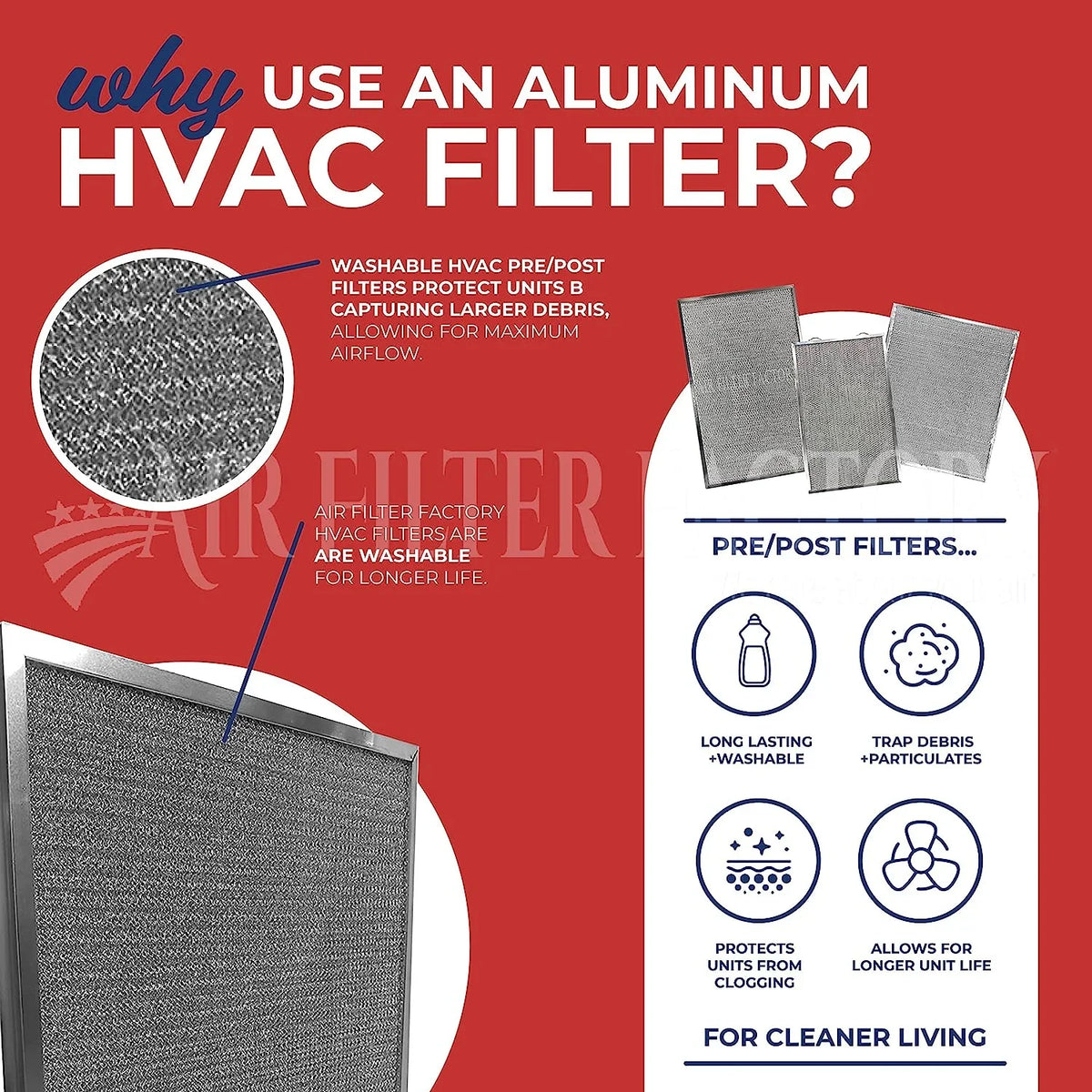 Nordyne Pre-Filters 2 For Replacement 917763 HVAC Screen Aluminum Furnace Pack