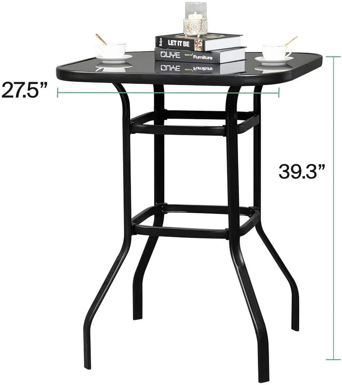 Finish Metal Solid Aesthetically Table Multi Glass Purpose Designed With Bar Marlowe