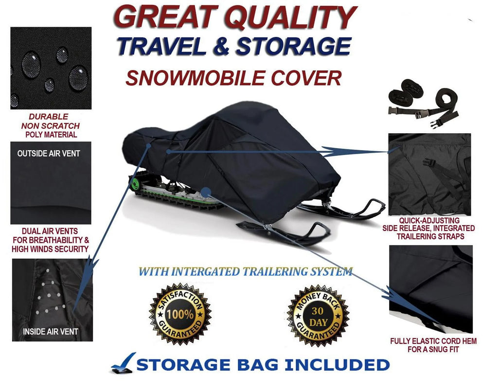 Storage Protection Snowmobile 600 GSX Sleds. Mud and E-TEC Compatible Bombardier Doo HO for Cover Travel 300D 2009-2009 Limited Ski Slush and