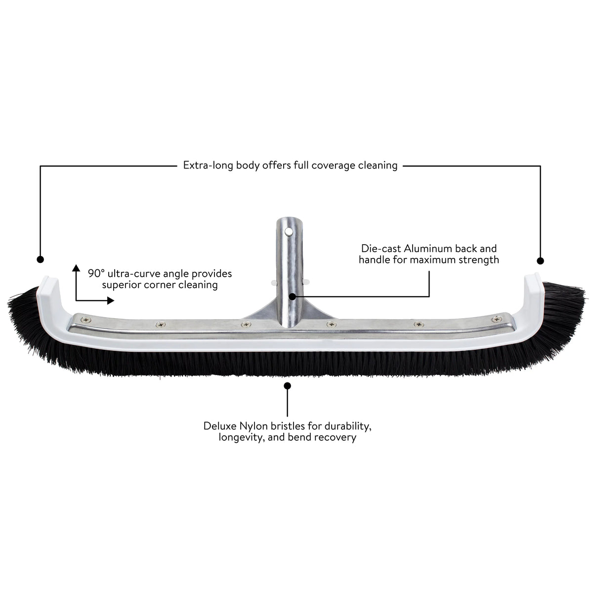 and Spa Swimming Pro Pool Inch Brush Spa Cleaning 22 Deluxe Pool Ultra-Curve