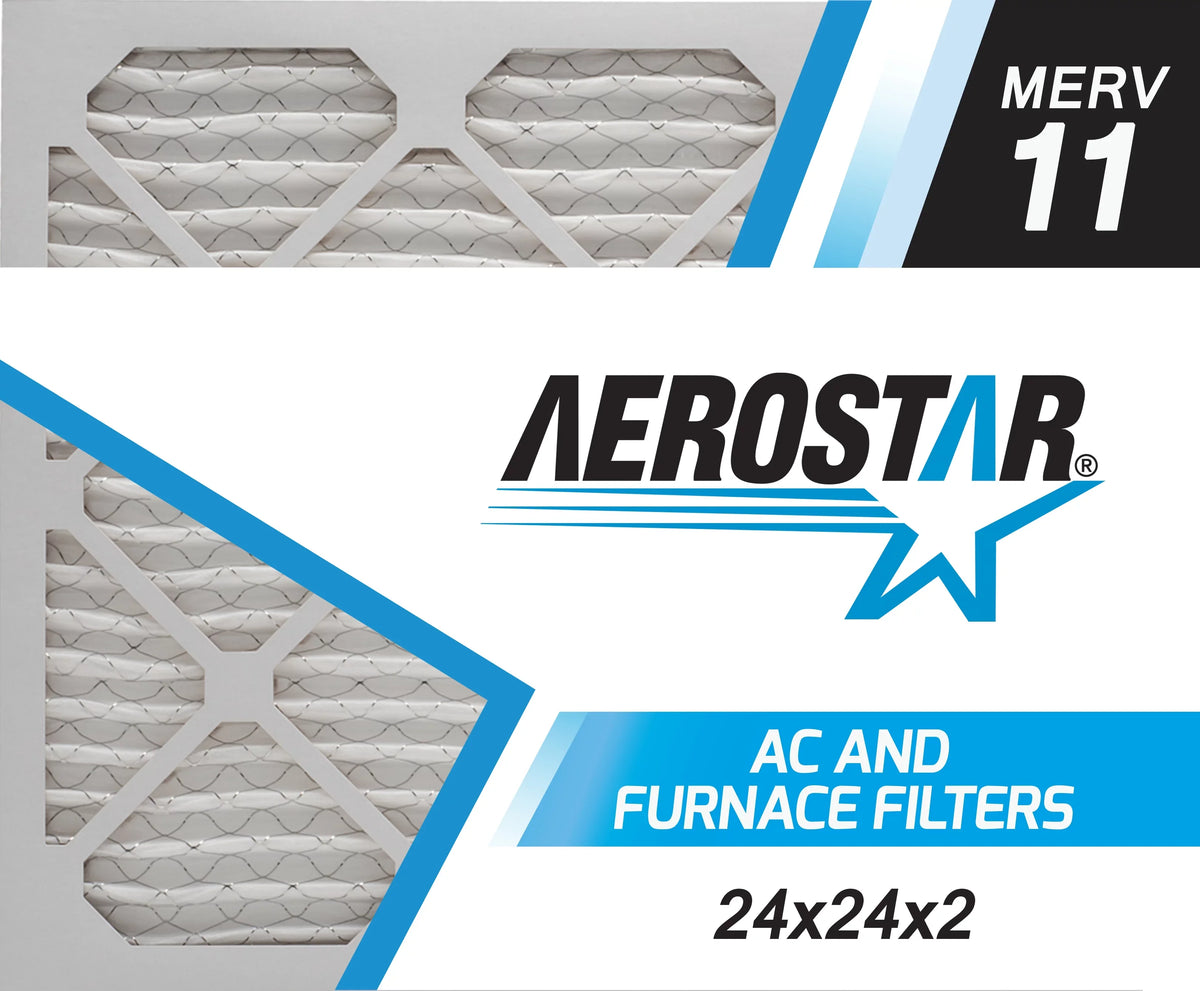 Box Aerostar 24x24x2 24x24x2, 6, in 11, Pleated Filter, MERV the Air USA of Made