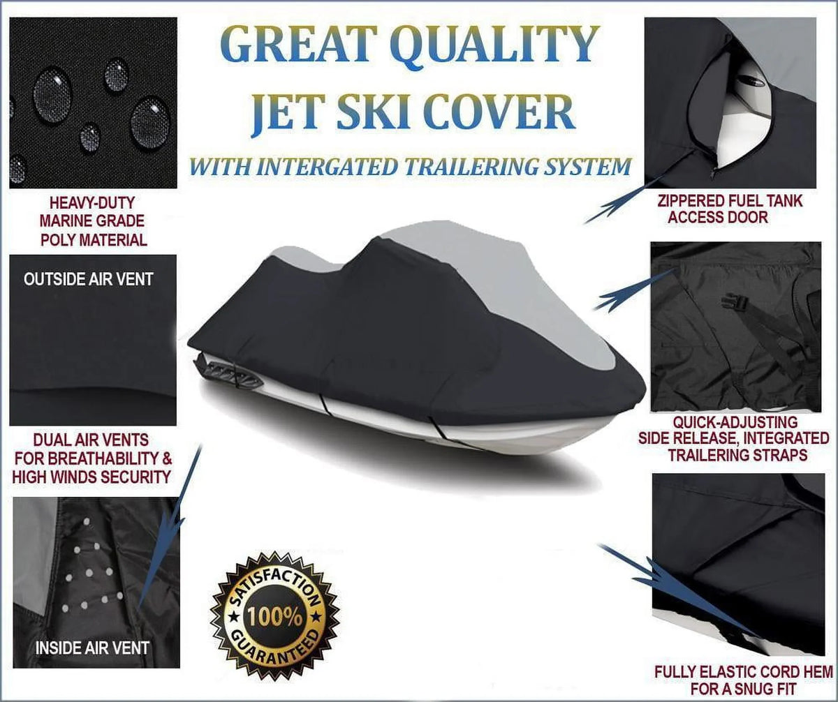 PWC 1996 Compatible Cover 760 Seater Wave Raider SUPER 2 for 600D JET SKI Yamaha HEAVY-DUTY