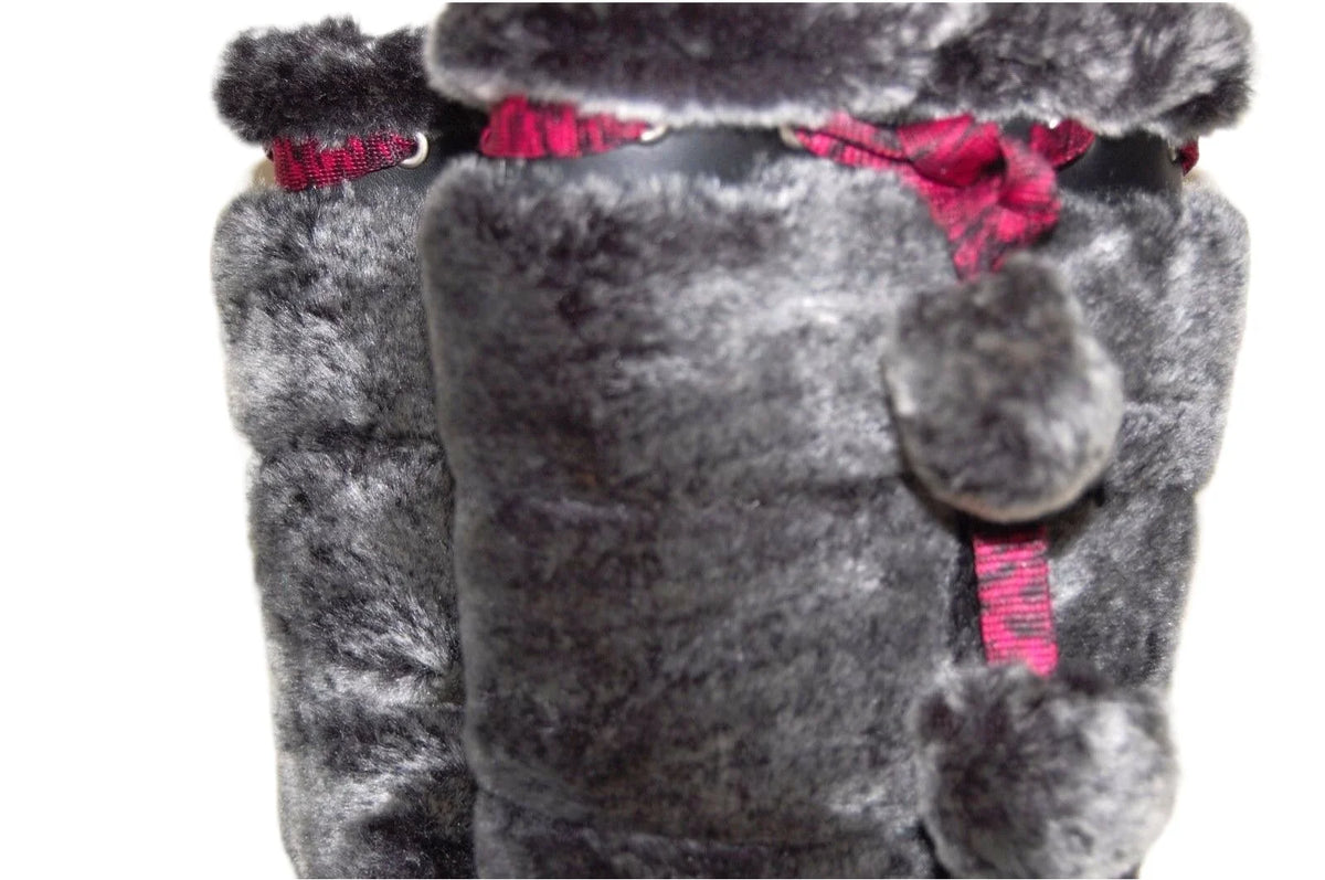 US Medium Black Tall Winterberry Fur Boot 59794 Timberland dimension Preschool Youth 13.5