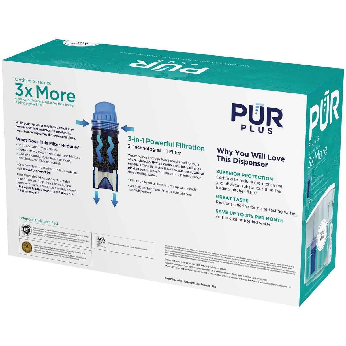 30-Cup Dispenser System Filtration Plus