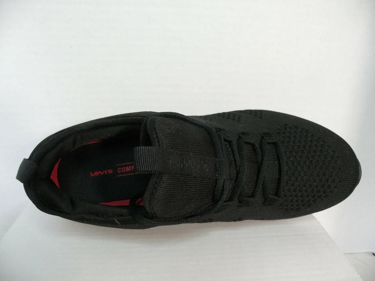 NEW BLACK dimension SPORTS LEVIS SHOES ATHLETIC LOW TRAINERS COMFORT SNEAKERS 12 MEN