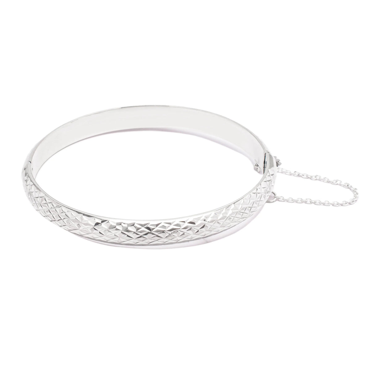 Sterling Giavonna Dolce Bracelet Silver Bangle Crystal-Cut