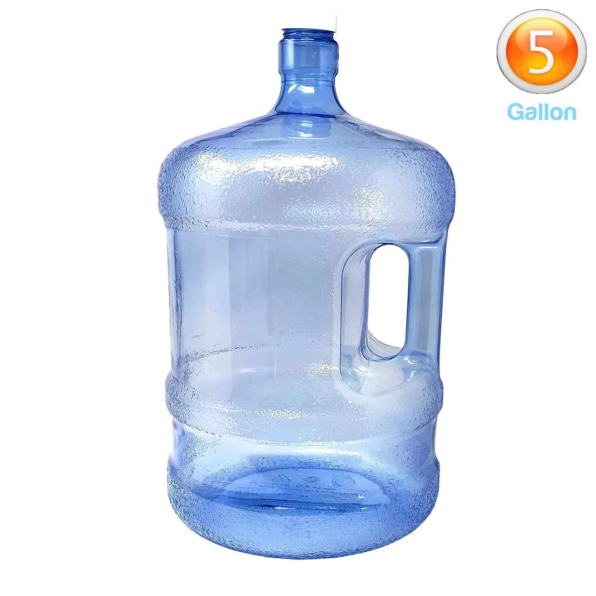 Handle, liquid Use, Container, Jug Commercial Easy Bottle Grip Plastic Reusable Carry PureAqua Residential BPA-Free Sports Gallon & Camping 5
