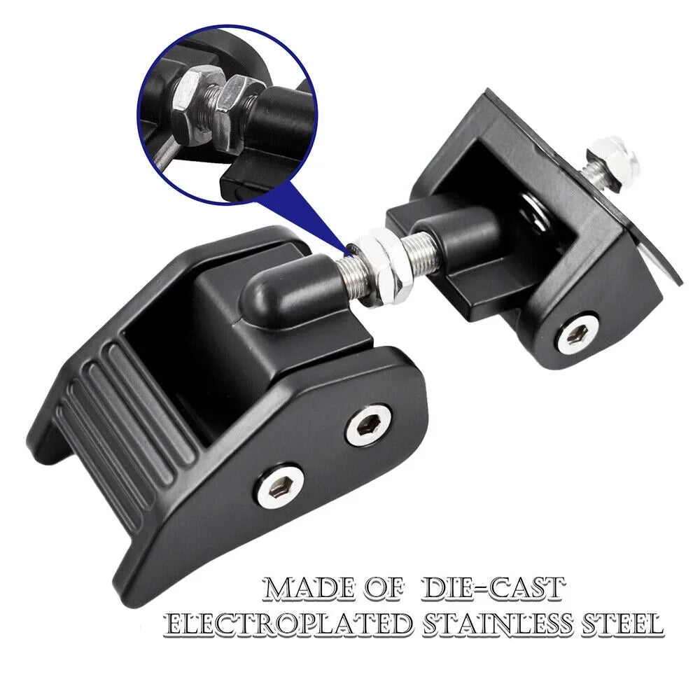 Catch Jeep JK Wrangler for Hood 2007-2018 USA G·PEH JKU Lock Front Kit Pair Hood Latch