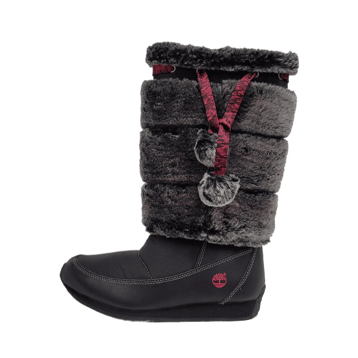 US Medium Black Tall Winterberry Fur Boot 59794 Timberland dimension Preschool Youth 13.5