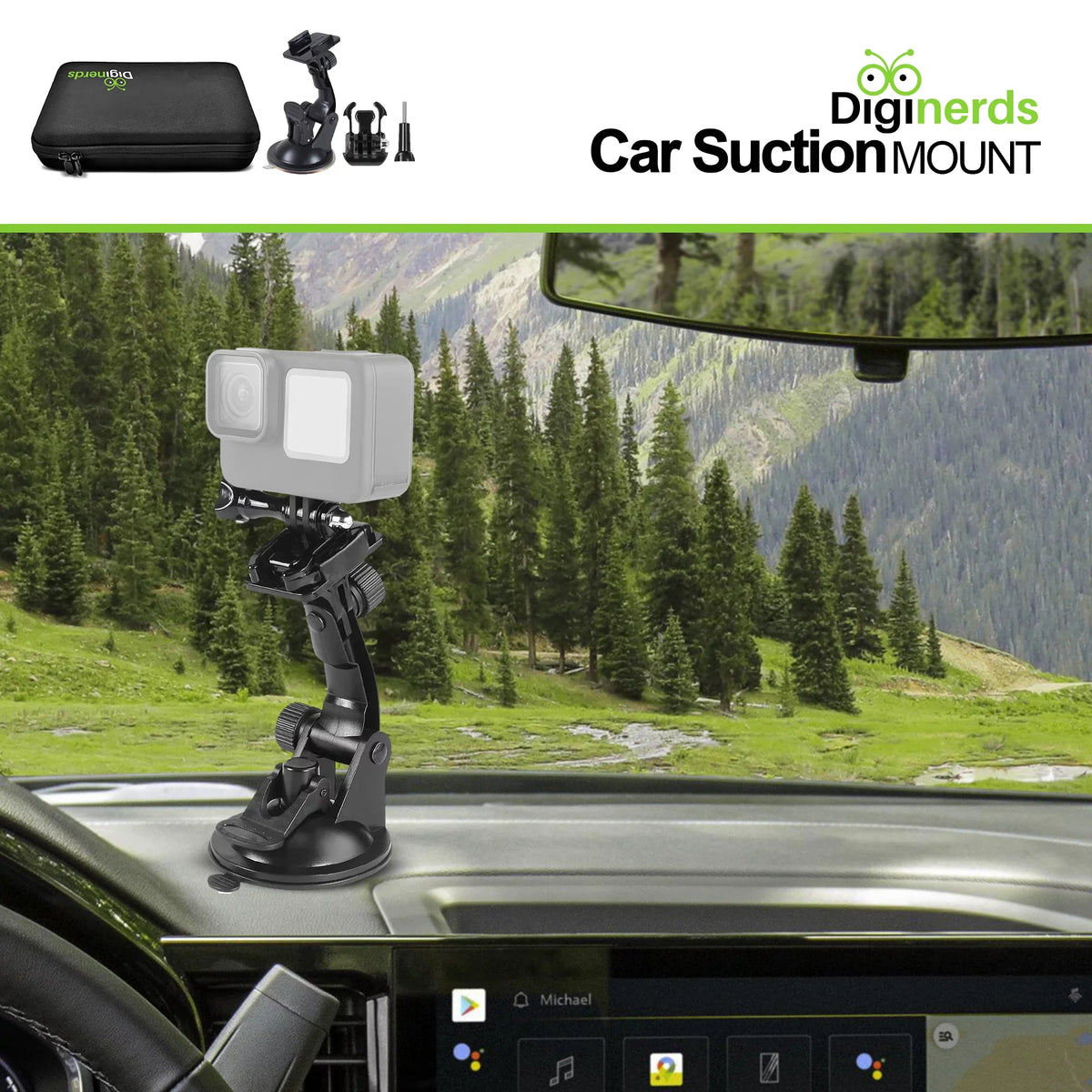Action Kit, DiGiNerds for Insta360, - 50-in-1 Accessory GoPro, AKASO Compatible Fusion, Camera DJI,