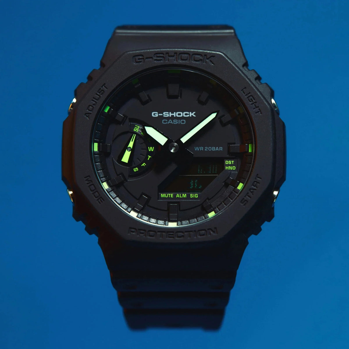 GA2100 G-Shock Black Neon Green Edition Limited