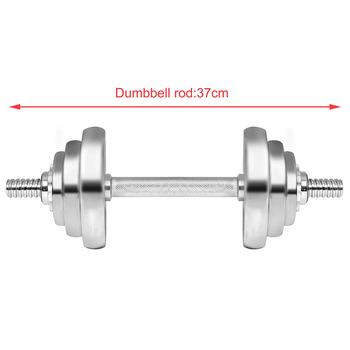 Dumbbells Adjustable Fitness 66LB Detachable Weight Gym SAYFUT Household for Silver Dumbbell Barbells Set Exercise,