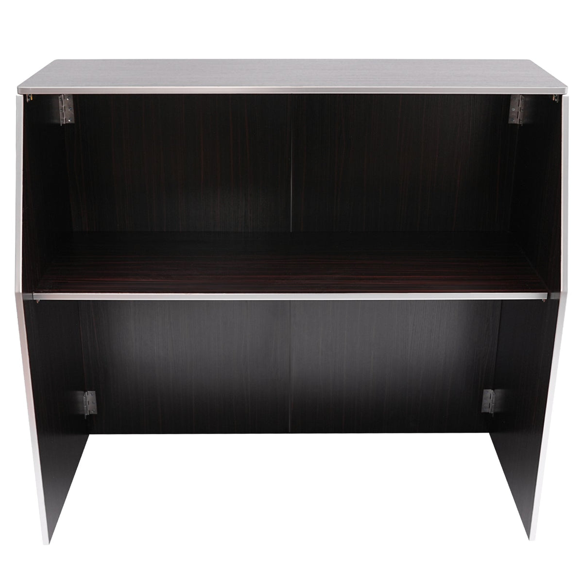 Event Edging Cabinet 19.5x47.75x42.75in Foldable Portable Brown with bar Aluminum Black TOOL1SHOoo