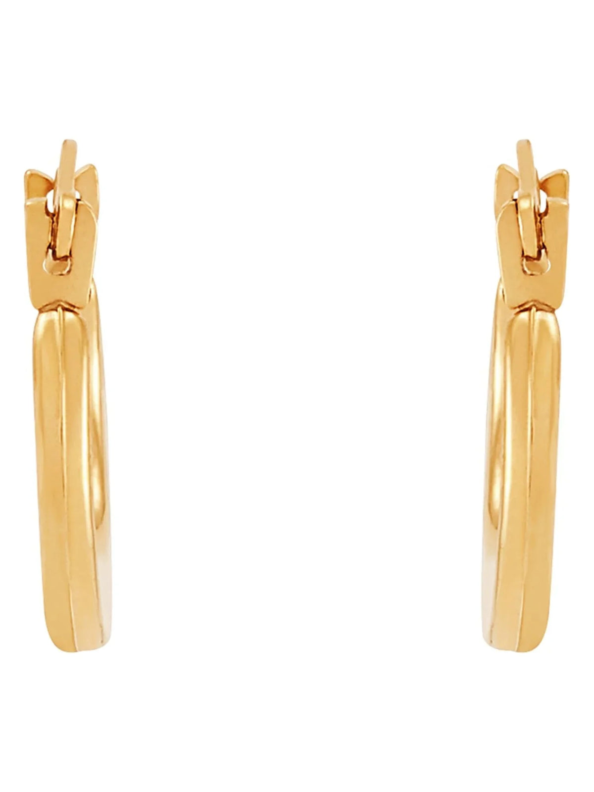 10K Fine Brilliance Girls Hoop Gold Hollow Round Plain Earrings Yellow Jewelry
