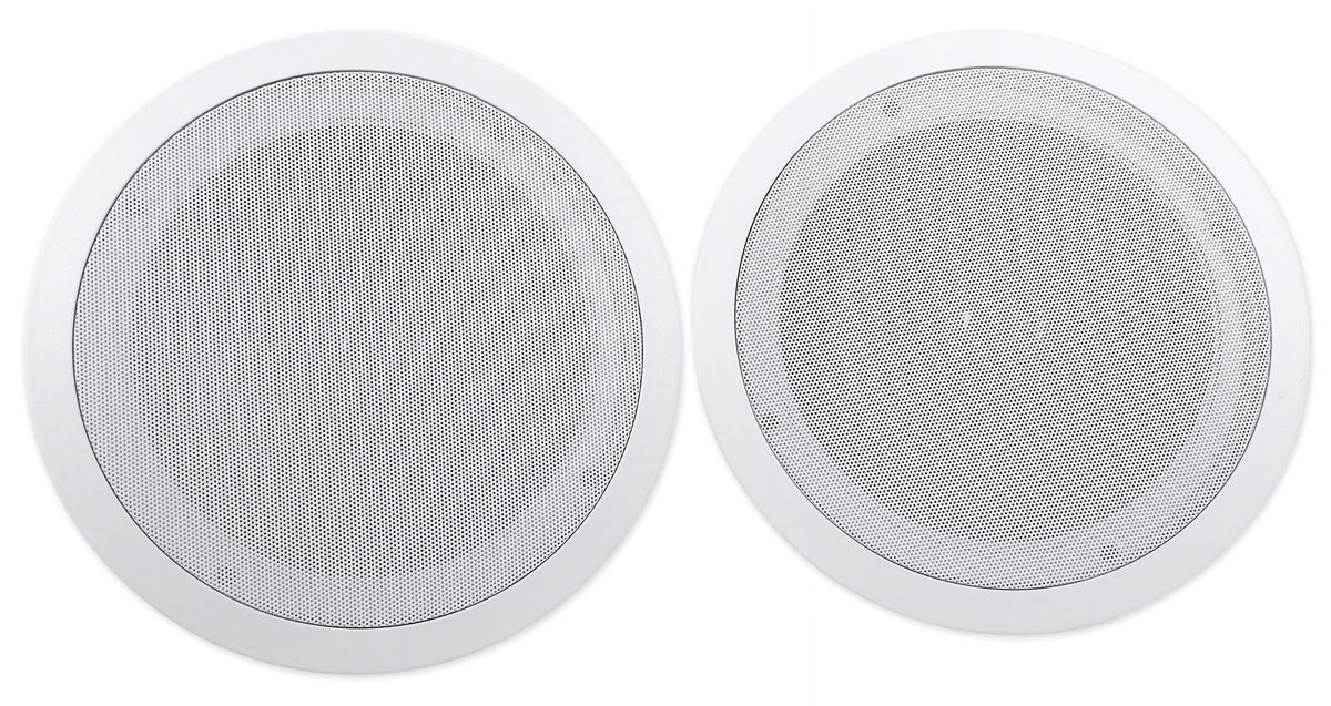 Stereo+8 Audio Rockville Home 4-Room Kit 8" White Controls Ceiling Speakers+Wall