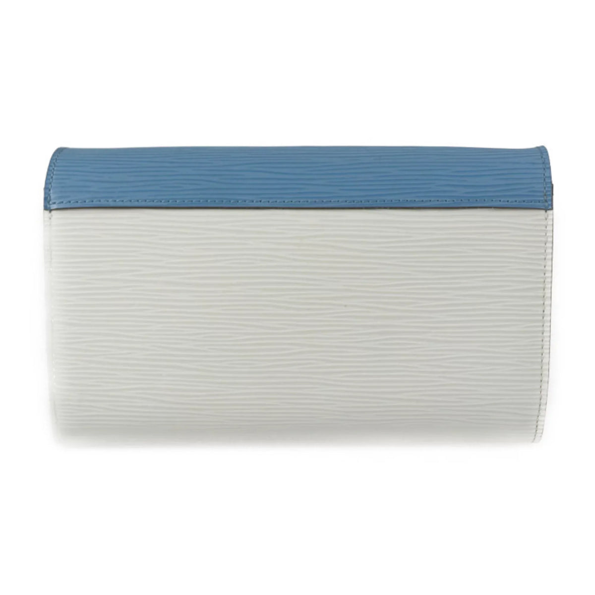 Bag Tribal Epi White Pre-Owned Long Multicolor Blue Series Hardware Mask Shoulder M60795 Wallet (Good) Leather Chain Silver