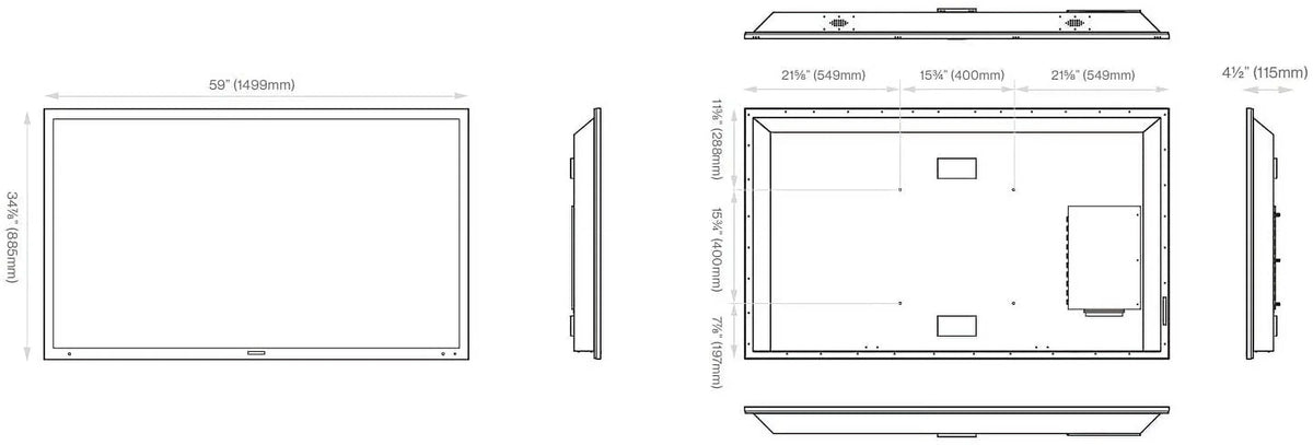 Additional UHD (2021) with Weatherproof Partial Sun 4K FDUP65CBS Protect Coverage 65" exterior an TV Epic Furrion 2 Series by Year