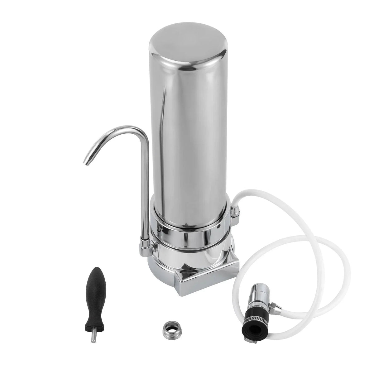 System Sink Tap Stainless Filter Filter Filtration liquid Silver Countertop Drinking