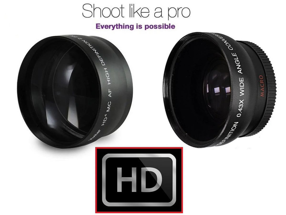 WIDE LENS NEXC3 HD NEX C3 SET Compatible) TELEPHOTO ANGLE (49mm & NEX-C3 FOR