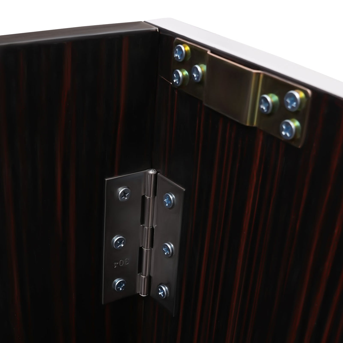 Event Edging Cabinet 19.5x47.75x42.75in Foldable Portable Brown with bar Aluminum Black TOOL1SHOoo