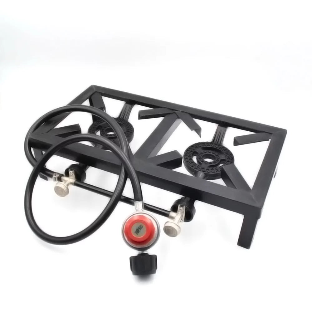 Double for Cast Stove Nebublu Gas Cooking BBQ ( Standard) Propane Patio Iron Camping