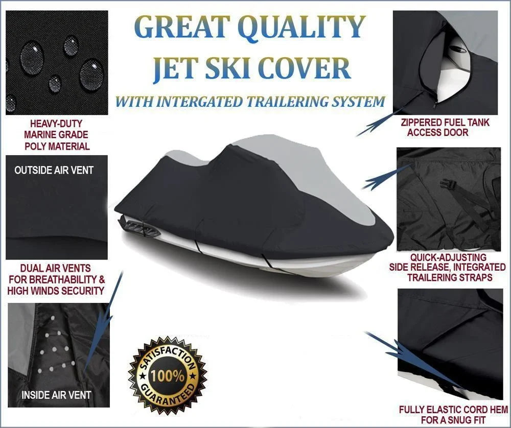 600D Sea-Doo for Bombardier 2009-2011 Compatible Sea SKI HEAVY-DUTY 255 Cover RXP-X Jet Doo JET PWC Ski SUPER Cover