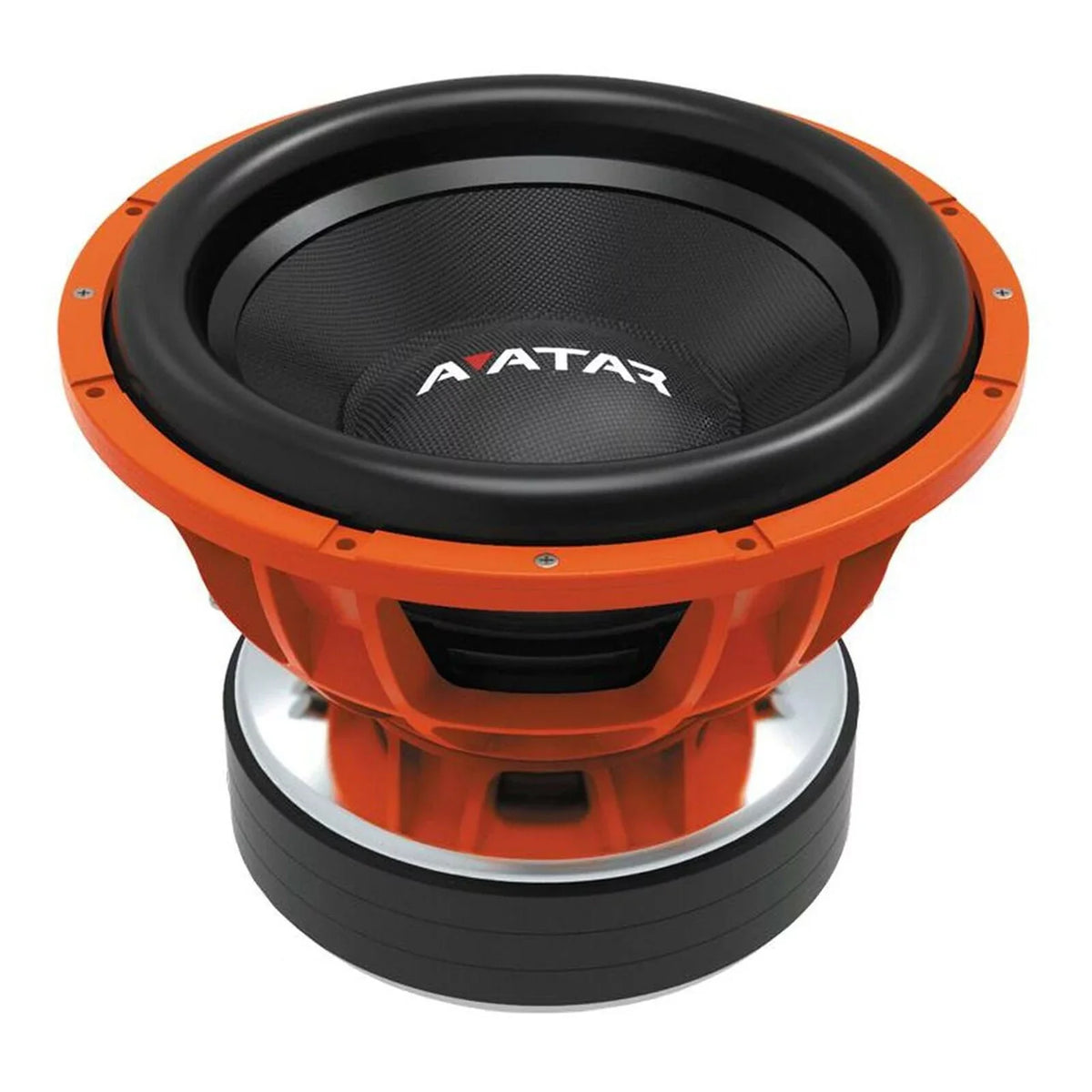 Audio Avatar Bass Car 15" Subwoofer 7599 Orange SVL-1547-D2 Watts 2-Ohm Peak