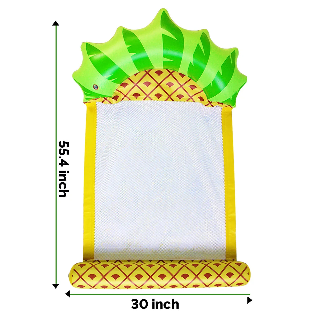 Raft-Pineapple Hammock Float Inflatable Adult Comfortable liquid Swimming Float liquid Hammock Pool Zoey Swimming Multi Purpose Float Lounger, Lounge, Pool Pool