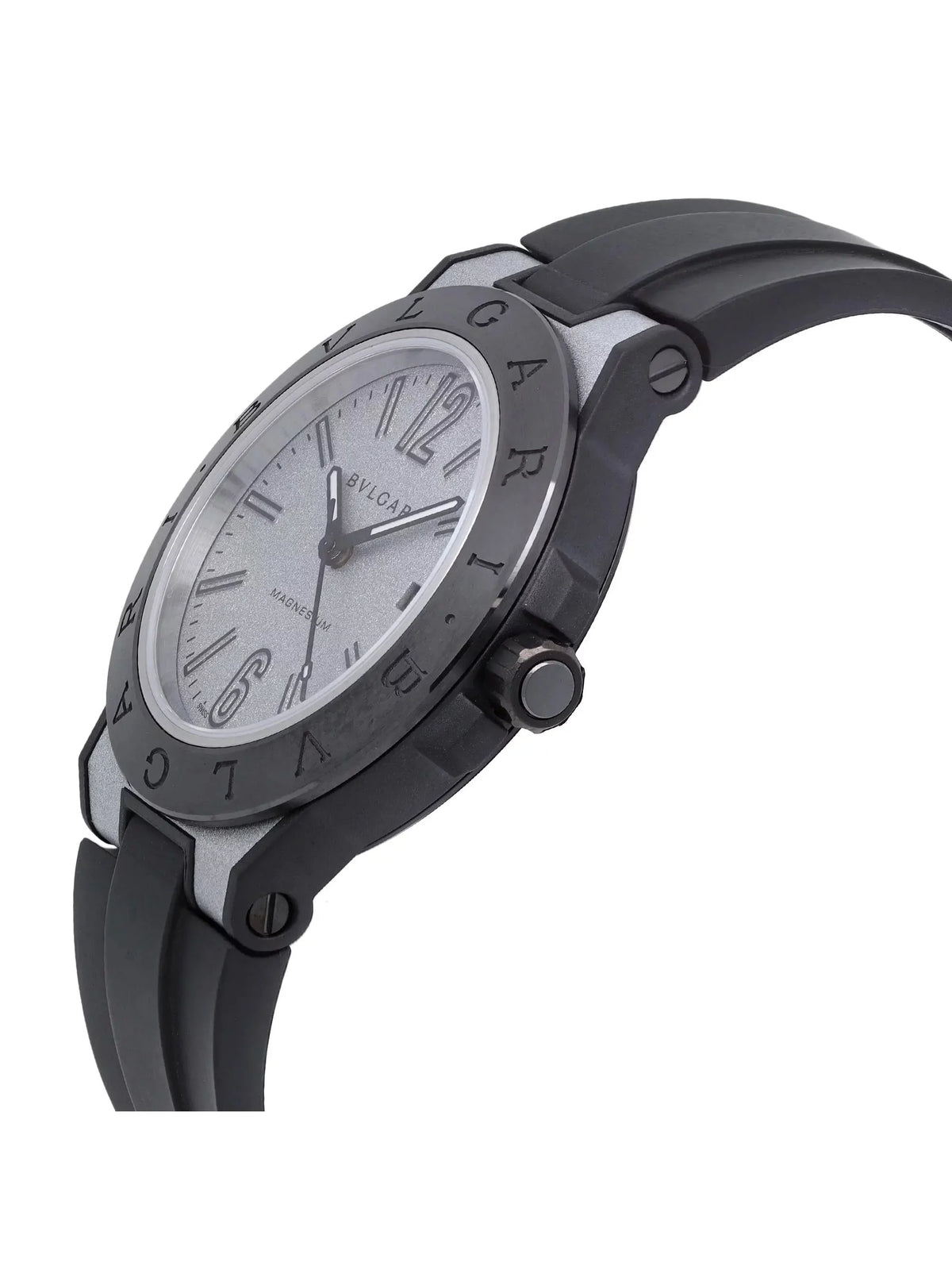 Bvlgari Dial Magnesium Diagono Silver 41mm 102427 Ceramic Automatic Mens Watch