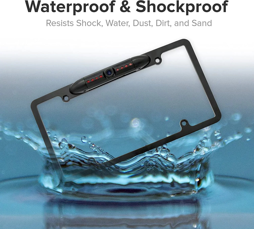 Plate Rearview Black ALPINE Camera Frame License X308U for Backup