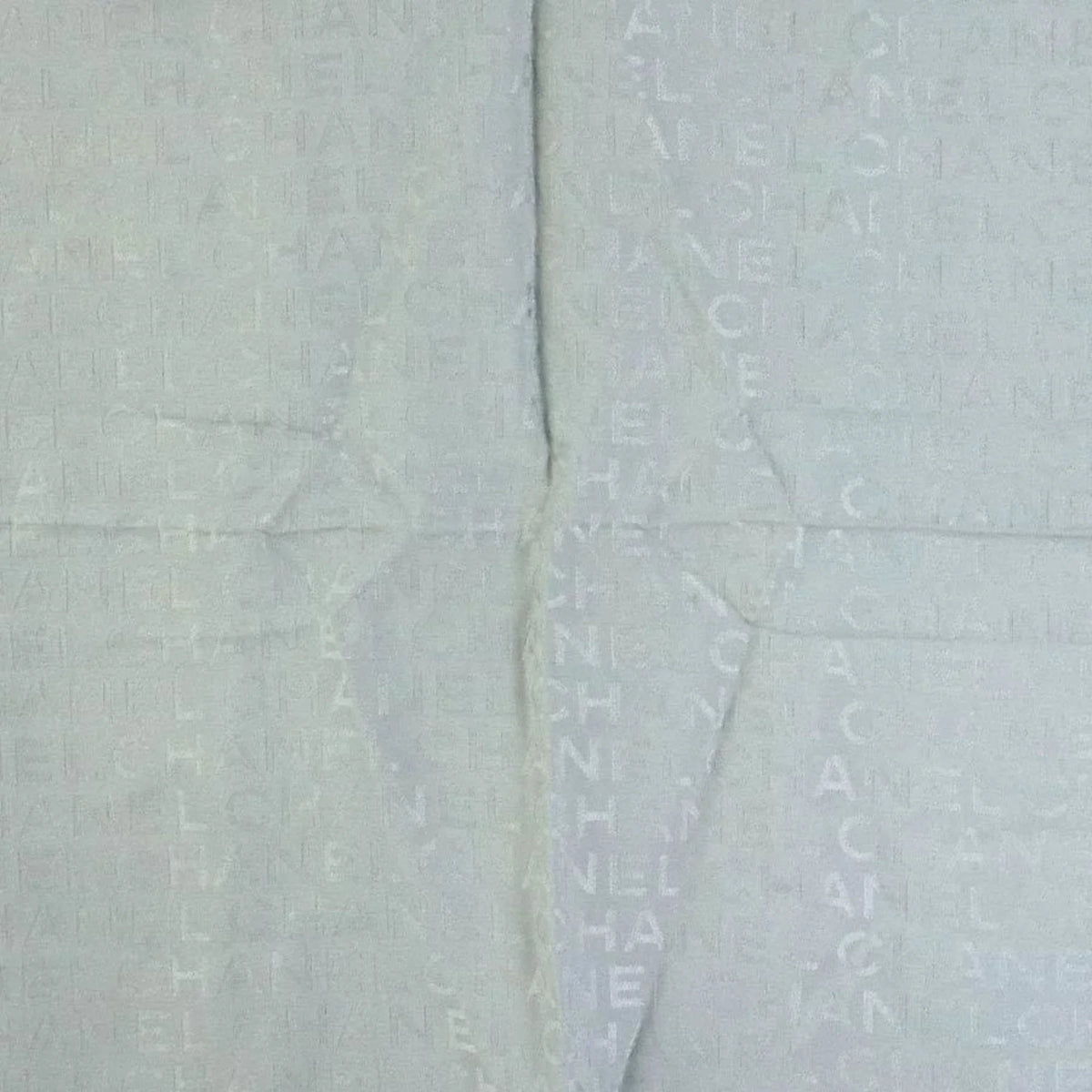 silk Pre-Owned (Good) muffler ladies scarf gray