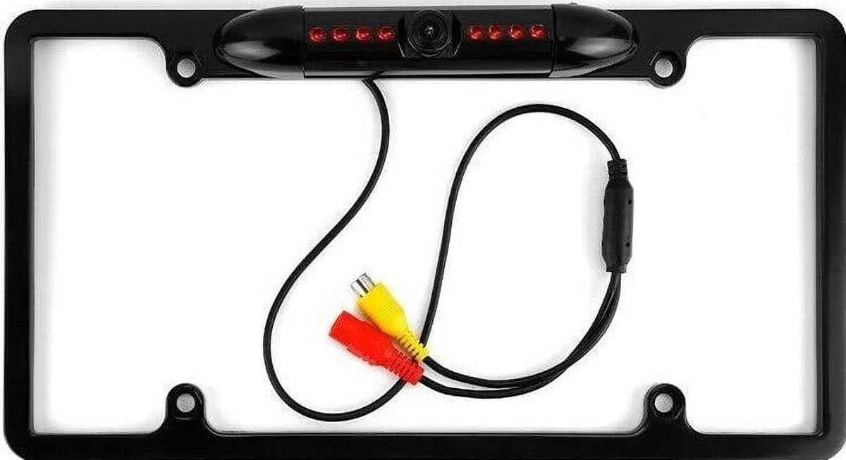 Plate Backup Rearview ILX-F411 for ILXF411 ALPINE Camera Frame License Black