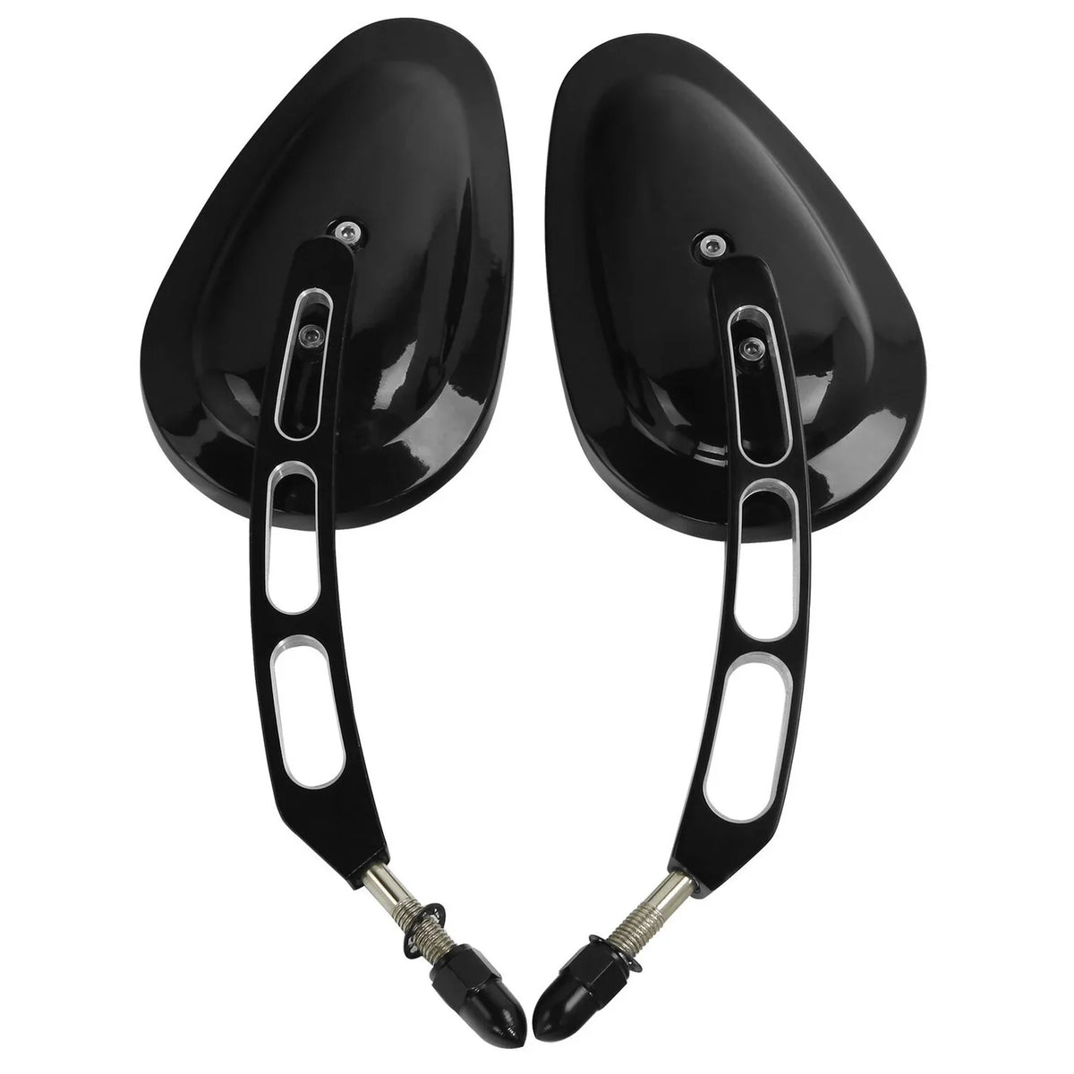 View 2005-2017 Deluxe 2016 Black Harley Softail Teledu Rear Fits Mirrors 8mm FLSTN Fits