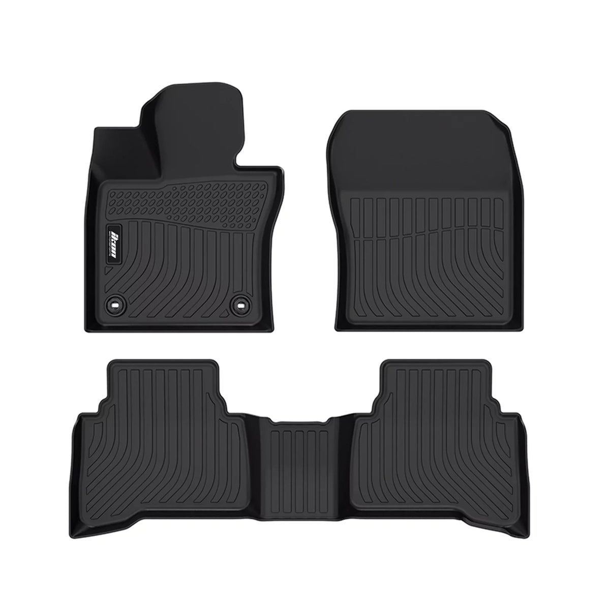 With 2nd Toyota Floor Mat climate 2023-2024 Motorsports Liner Protector , Plastic All Front TPE Prius Black Carpets 1st Ikon Row Mats 3D & Thermo 4PC Trunk Rear Compatible Molded Elastomer Pad