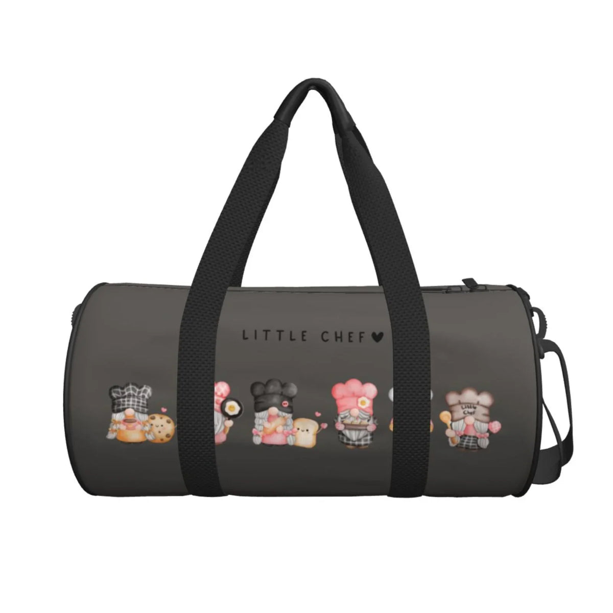 Baker and Bag Gym Large Travel Sports with Pocket Coaee Compartment Bag Cylinder Capacity Gnome Bag Luggage Waterproof