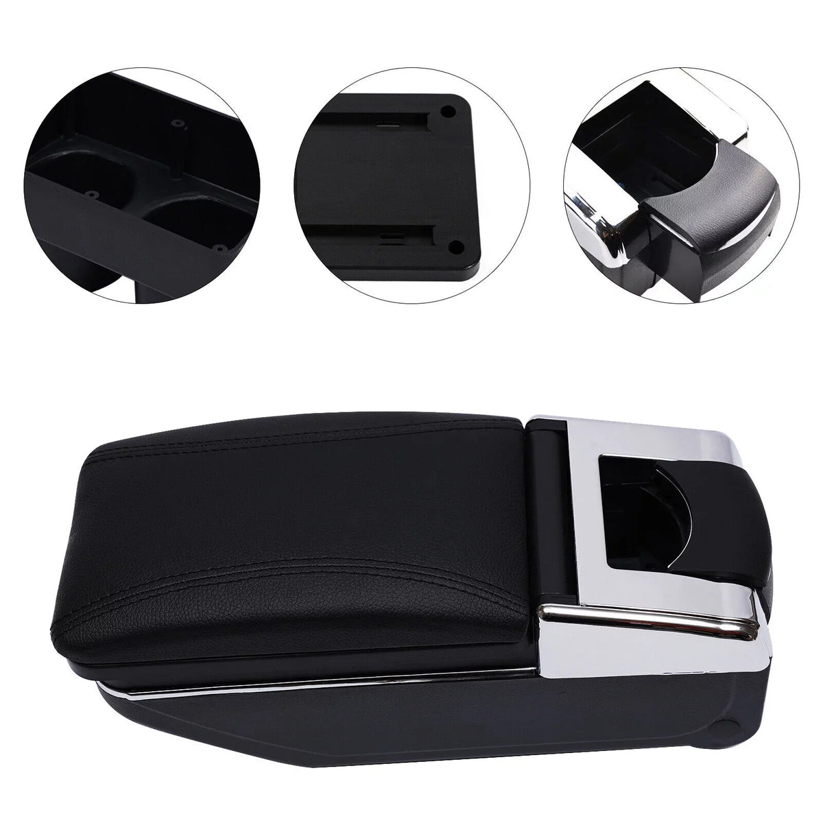 Center 07-2011 Storage Hatch Container Black Armrest Nissan Console Versa 2012 Box For