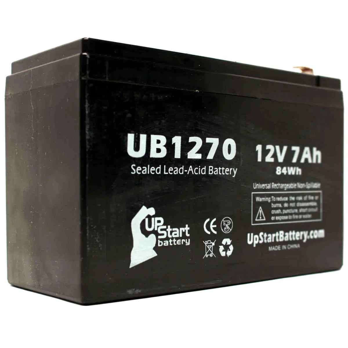 '- Acid Lead Terminal, Adapters Compatible (12V, 4 AGM, UB1270 SMART-UPS 2x Battery 7000mAh, F1 SUM1500RMXL2U Universal APC - 7Ah, Terminal Sealed - Includes 1500 Pack F1 Replacement Battery to SLA) F2