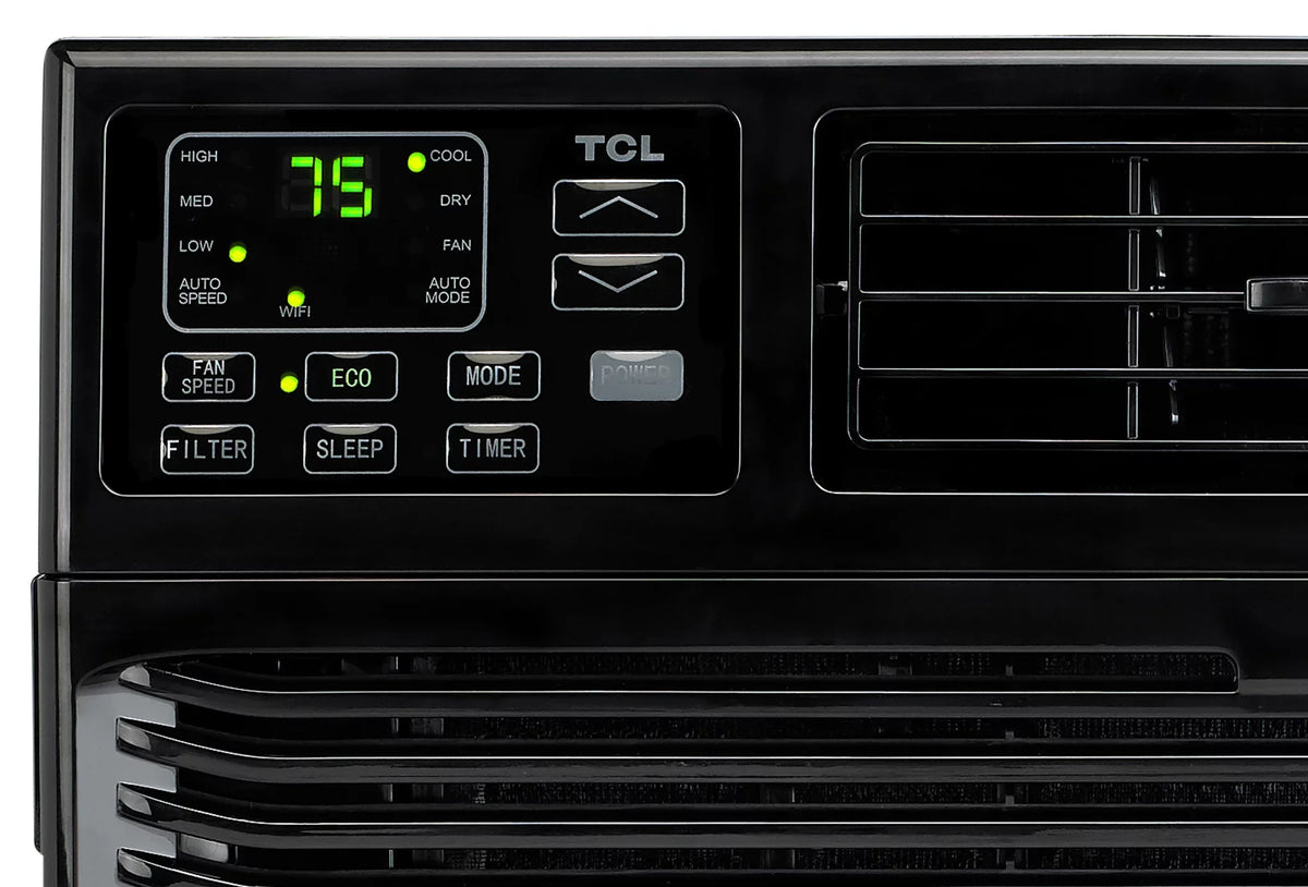TCL Conditioner Wi-Fi, BTU Home Air Window Black, 115-Volt W10W91-B Remote, 10,000 with Smart