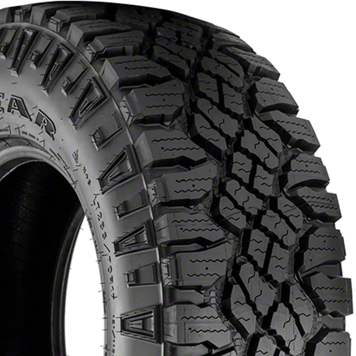 Rugged Goodyear Studdable Wrangler E Light LT325/60R20 Tire DuraTrac 126/123Q Terrain Truck