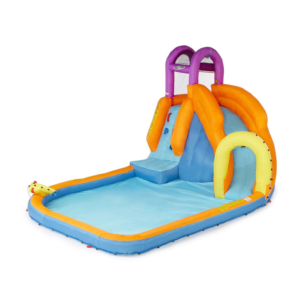 Twist Tornado liquid exterior with Mega Slide Inflatable Time Kids Park Magic