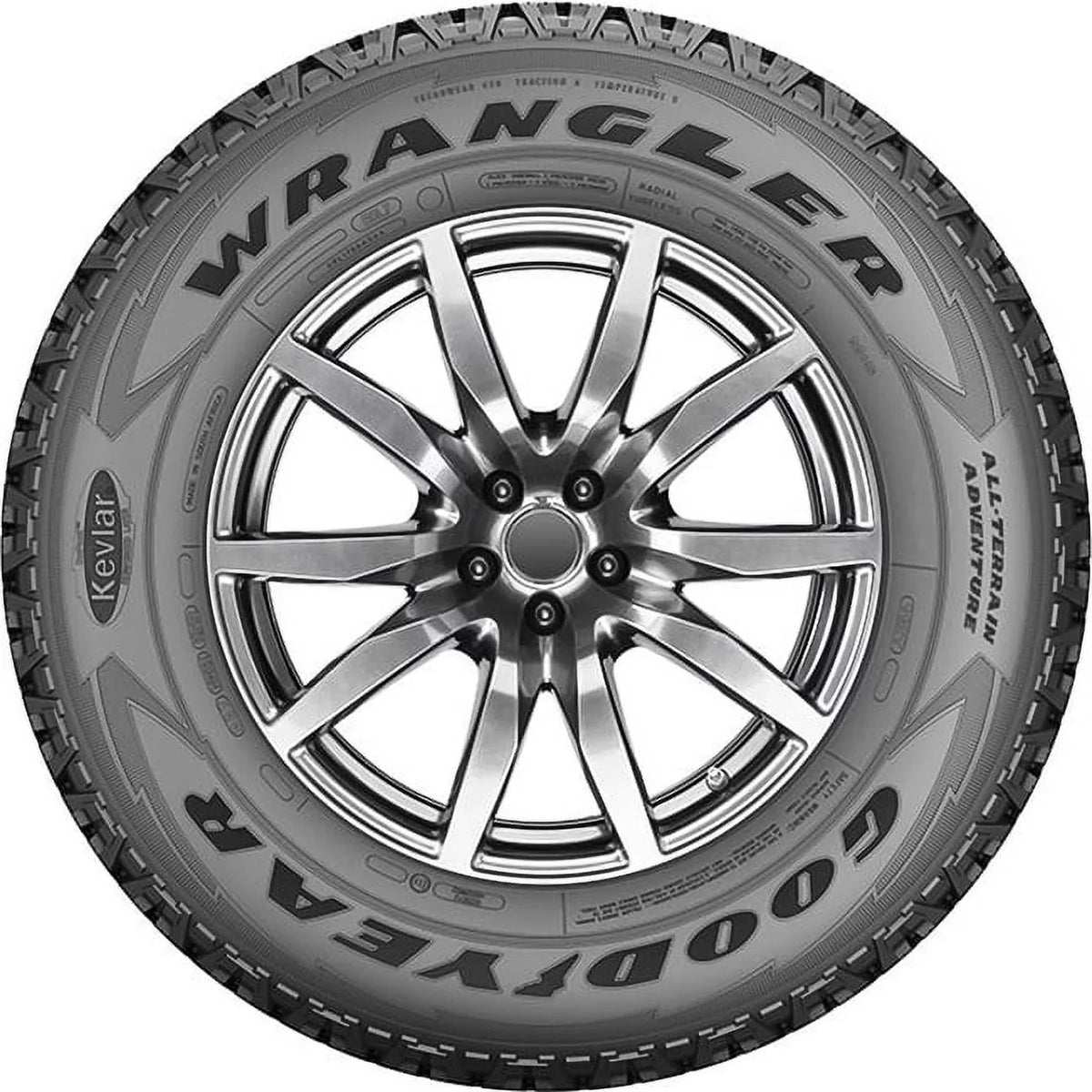 Truck Wrangler All with Kevlar All-Terrain Tire Light Adventure Goodyear 265/50R20 Terrain 107T