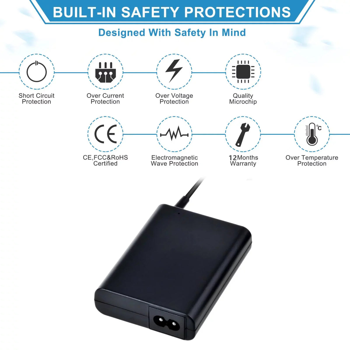 HT-MT300/B for Cord Adapter HT-MT300 SAMT300 HT-MT300/W Compact Active Replacement Compatible System Power SA-MT300 AC/DC Soundbar PwrON Speaker 2.1 Channel Supply