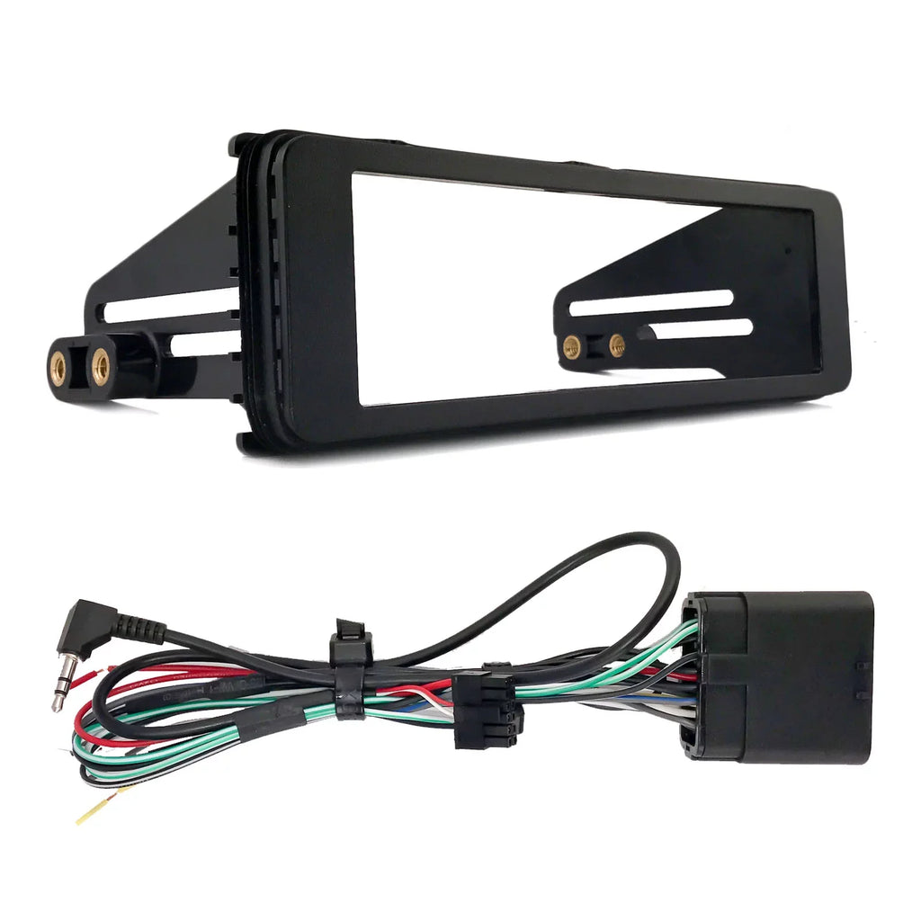 KD-X480BHS Kit Stereo 6.5" Car Alexa Ready Enrock AUX AM/FM LED Install Single JVC FLHX Bluetooth Adapters, Dash Amazon Harley USB Audio Radio Speakers DIN with Receiver, 2x SiriusXM FLHTC LED