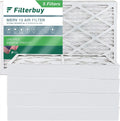 Air (5-Pack) Filterbuy HVAC 13 Filters MERV 8x20x4 AC Pleated Furnace