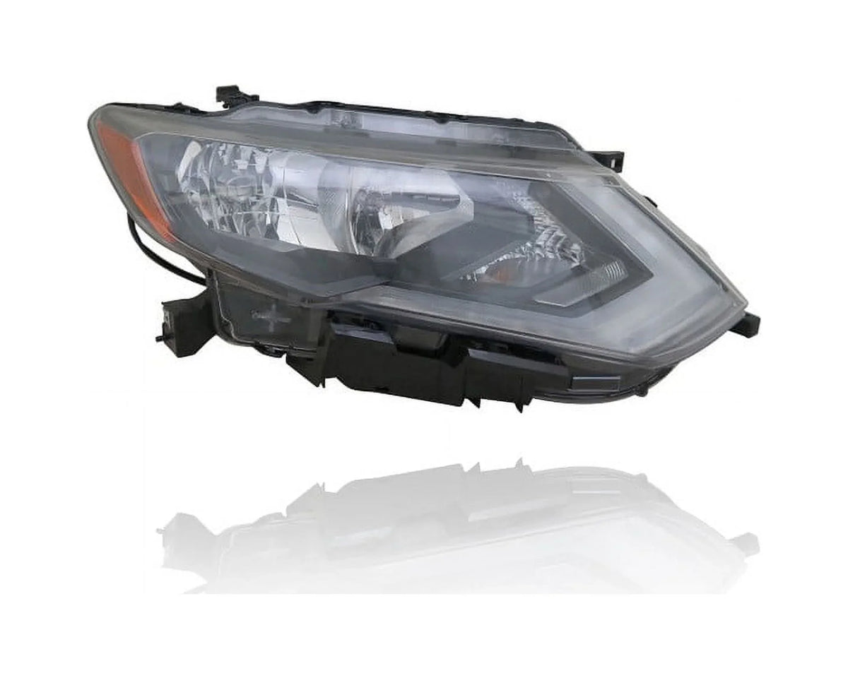 Headlight 17-19 Left (Exclude Fit/For LED/SL-Premium/Hybrid-SL) Driver Pair, + 260606FL0A - - Cooling - Nissan Set CAPA - 260106FL0A, Halogen Rogue-S/SV/SL/Hybrid-SV Right Direct Assembly Passenger -