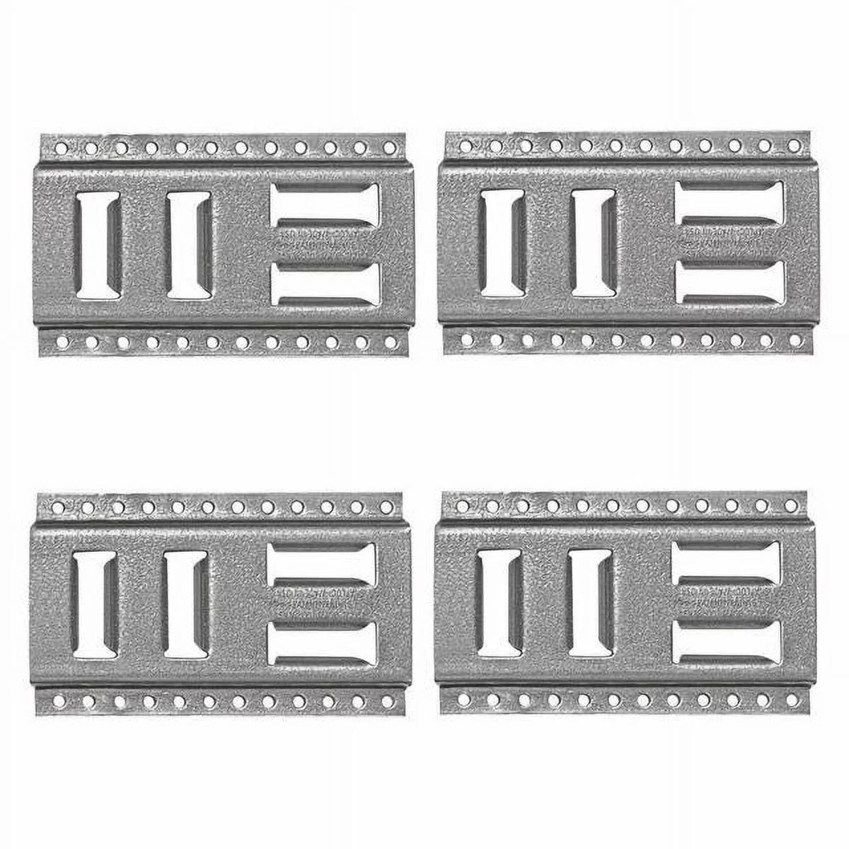 USA 4-Pack Logistic Trucks, Steel Galvanized 8 Fast-Track SNAP-LOC Horizontal Tie-Down Inch Pickups, E-Track for Vertical, Trailers