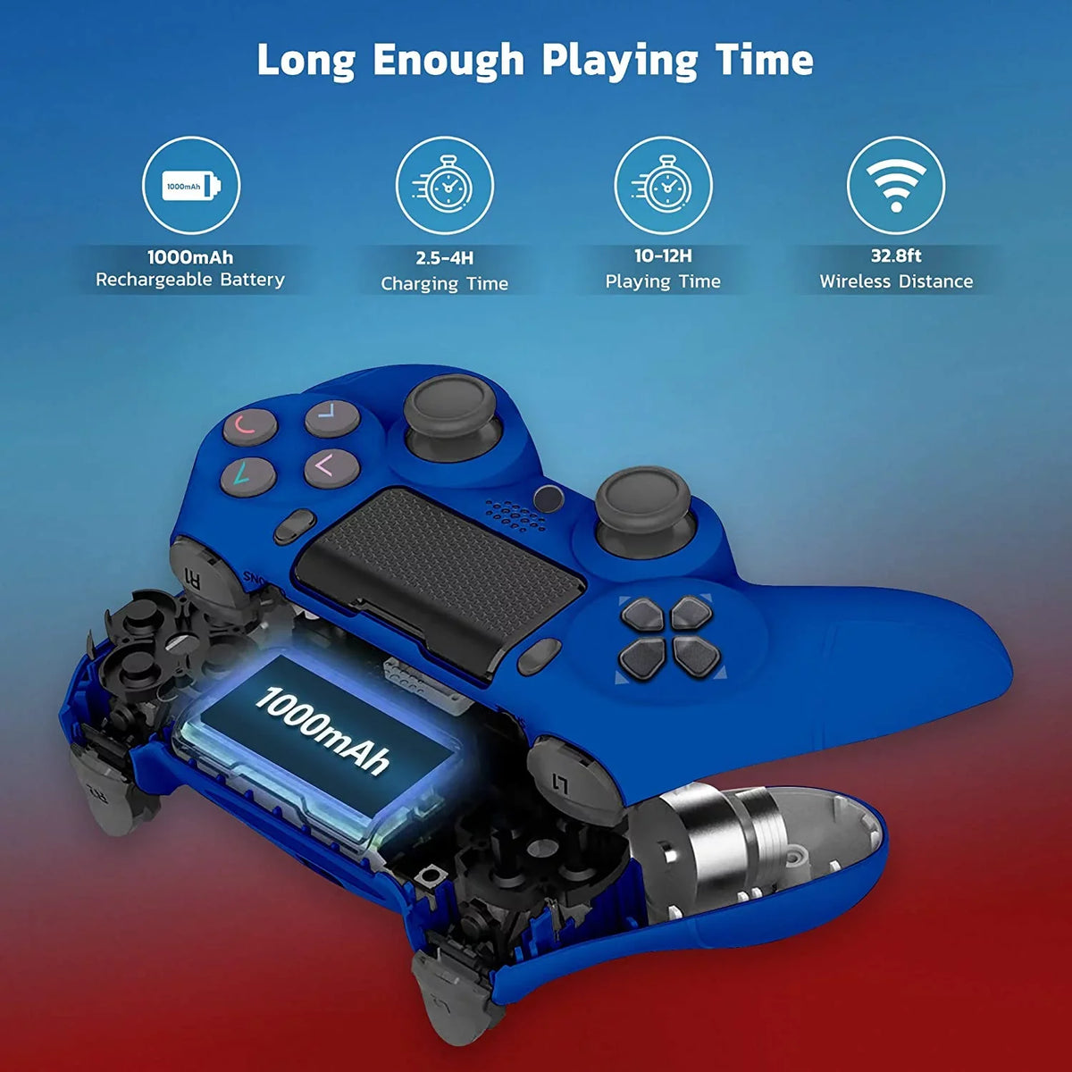 Speaker/Gyro/Remote Battery/Built-In BlueTooth Galaxy 20/Ultra/Edge/5G/Note20 Controller 1;000 (Blue) PRO Wireless Slim Plus GamePad Compatible with Note