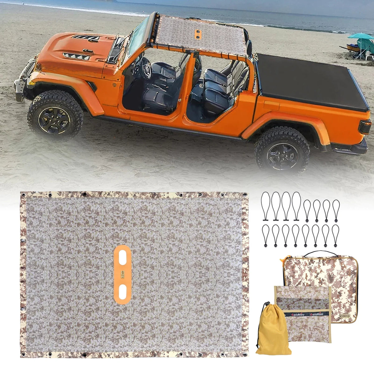 Rear Net Cover Wrangler JK Trunk Bags Storage Pet Barrier Cargo Tool for Seat Backseat Pouch Cargo JL with Soft-Shell Organizers